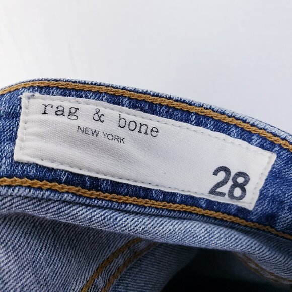 Rag & Bone Dre Low-Rise Slim Boyfriend Ankle Jeans in Edgecliff size 28 Stretch - Picture 5 of 14